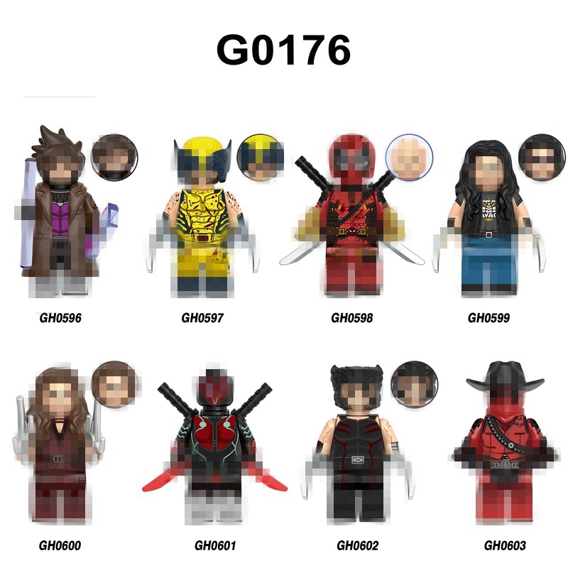 Foreign Trade Goods G0176 TV Movie Series Superhero Assembled Building Blocks Puzzle Toy Bag