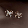Zirconium, earrings, accessory, European style, internet celebrity, simple and elegant design