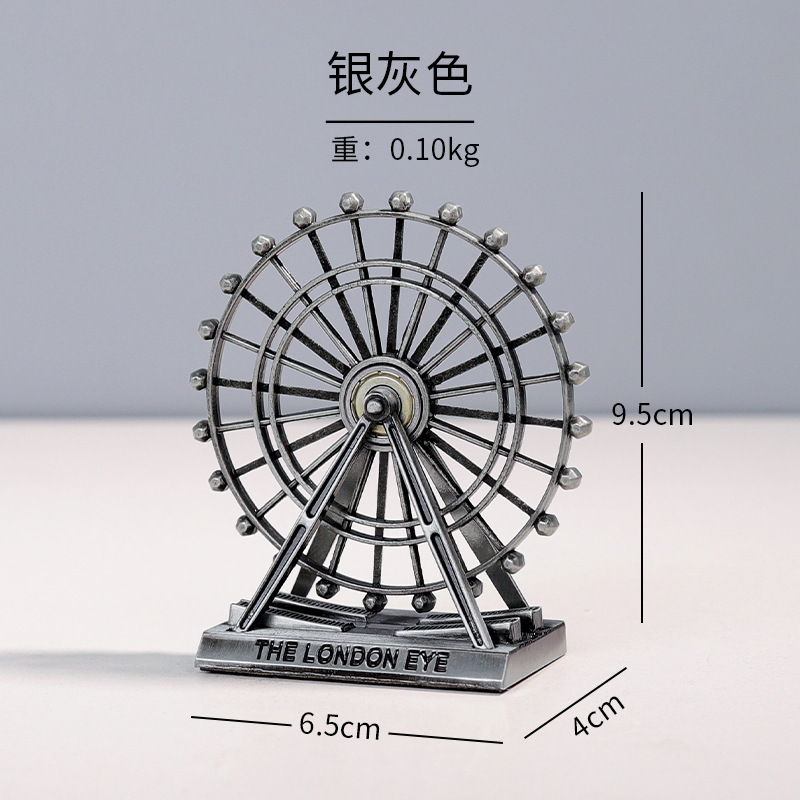 Decoración de la Torre Eiffel de París Artesanía romántica de metal de hierro forjado Sala de estar Dormitorio Sala de estudio Decoración de escritorio