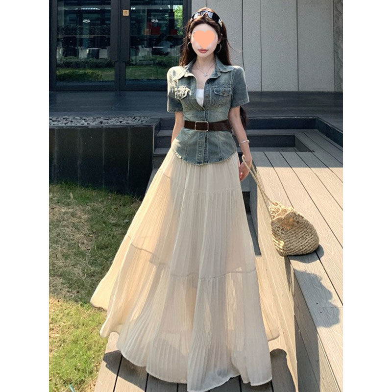 롱스커트[고급원단]단품