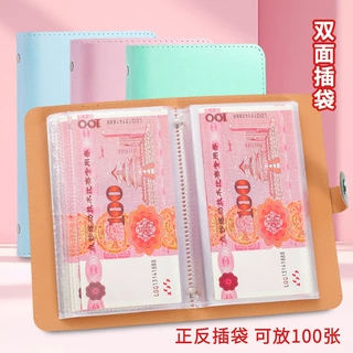 2025新款存钱夹现金收纳册记账大容量攒钱本可放钱纸币现金存钱本