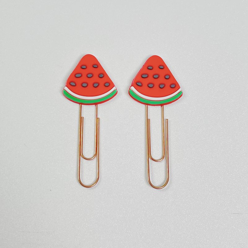 Lindo marcador clip de metal regalo para estudiantes clip de forma especial de oro rosa clip de dibujos animados creativo al por mayor