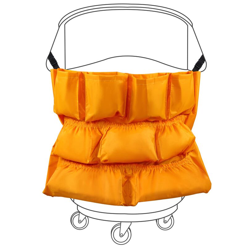 Trash Bags, 12 Pocket Trash Bags for Cleaning Tools and Supplies 20-44 Gallon Jars