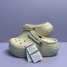 【】贝拉洞洞鞋女夏季户外沙滩鞋eva厚底包头防滑外穿拖鞋增高