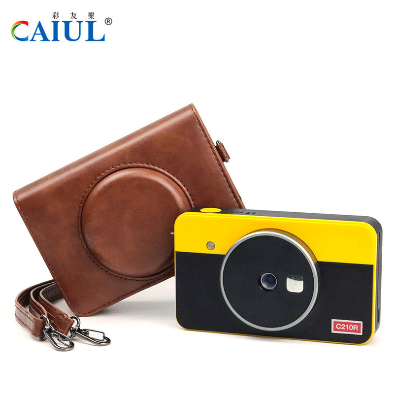 For Kodak C210R Leather Retro Camera Bag Mini Shot2Retro Camera Digital Photography Leather Case