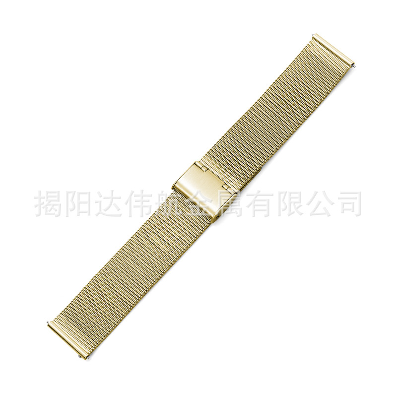 04 correa de reloj Milanese con hebilla de línea para Huawei Samsung correa de acero inoxidable de doble seguro de garantía única dw