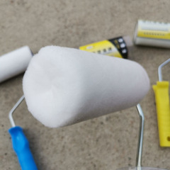 4寸6寸9寸短毛細毛熱熔滾筒刷高彈絲光絨面料刷子平滑細膩不掉毛