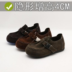 内增高袋鼠勃肯鞋2025新款慵懒老钱风手工包头巨舒服一脚蹬休闲鞋