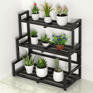 Flower Rack Storage Rack Balcony Stainless Steel Floor-Standing Flower Rack Flower Pot Rack Outdoor Multi-Layer Rack Outdoor Potted Iron Rack