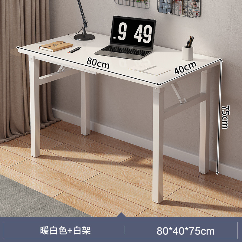 Mesa plegable para comer, dormitorio de alquiler, escritorio para computadora, escritorio para niña, escritorio plegable para hogar, escritorio de aprendizaje simple