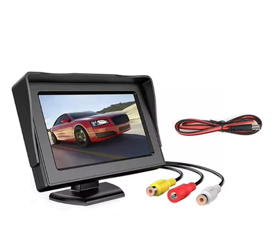 Car Universal Reversing Image Desktop High-Definition Car Display Foldableing Rearview Mirror 4.3inch Car Display (Car display) - 43-desktop