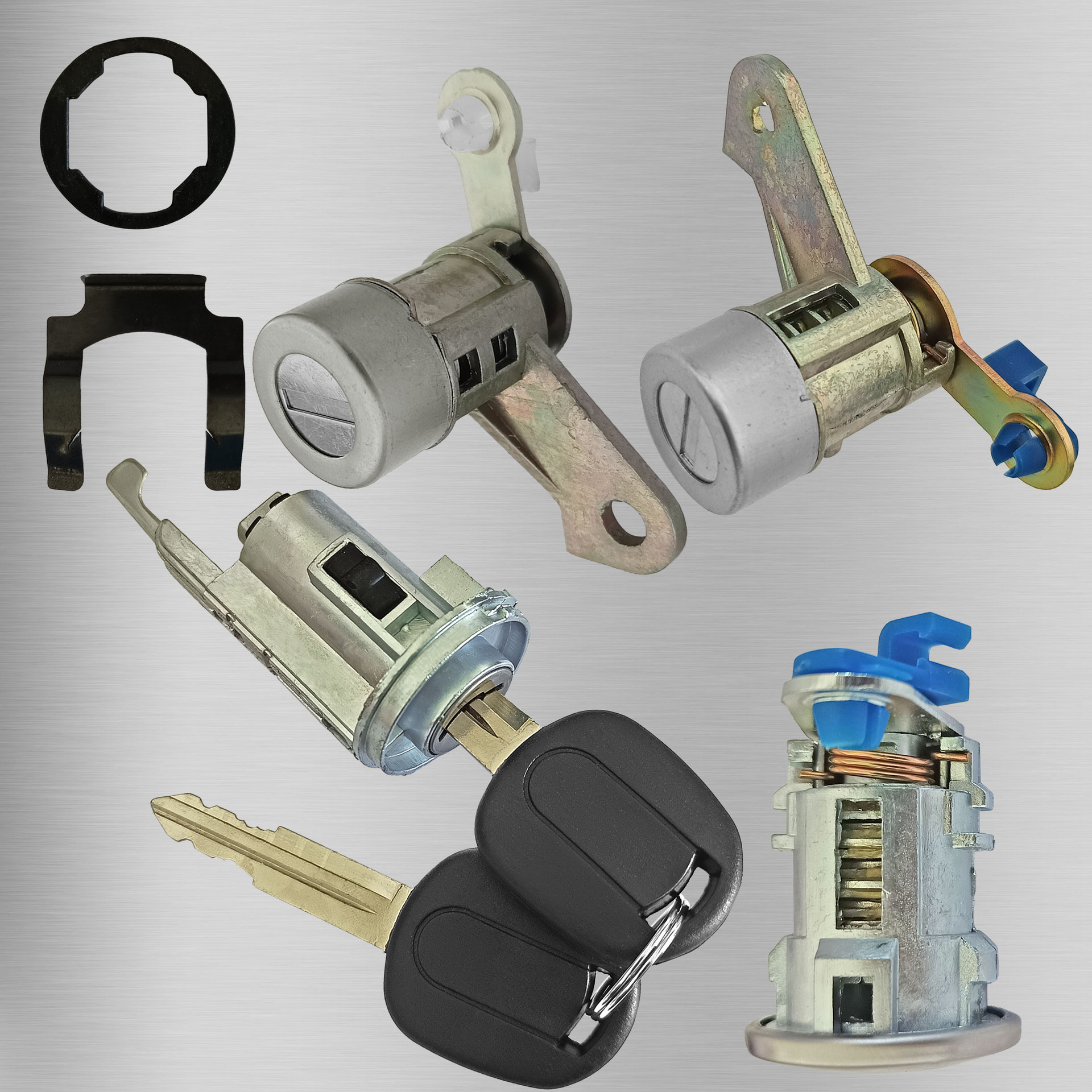 Aplicable a Buick New Kaiyue gran manija cerradura de encendido cerradura de la puerta trasera 2 llaves 2 accesorios