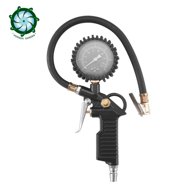 高精度刻度胎压表气压表带充气汽车轮胎检测器胎压计胎压枪打气枪