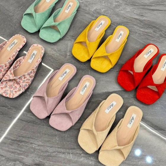 Sandals Shoes Outer Wear French Flat Soft Bottom All-Match Beach Slide 2025 New Style Women's Summer Sandals