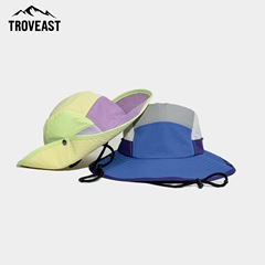 屋外日焼け止め速乾性ウエスタンカウボーイフィッシャーマンハットマウンテンハイキングキャンプ登山帽子軽量通気性サンハット