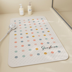 Pushang cream style shower room non-slip floor mat bathroom children's bath anti-fall mat bathroom suction cup massage foot mat