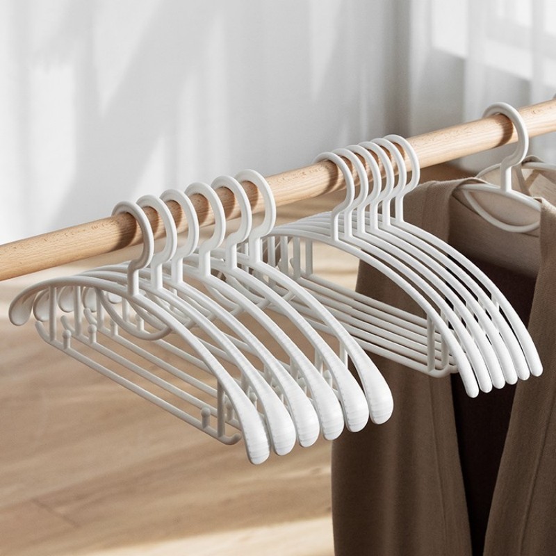 No trace non-slip Plastic hangers multi-function household Drying Clothing support Clothing Broad shoulders Coat hanger wholesale