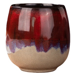 Master Cup products kiln flow glaze small tea cup LOGO cross-border new 80ml hand color ceramic concentrated coffee cup