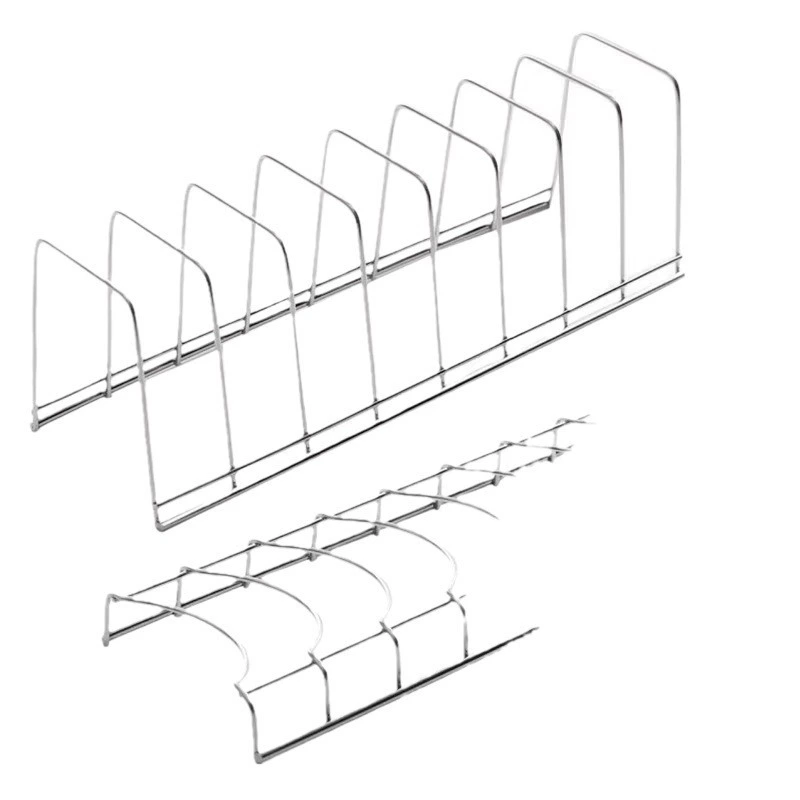Stainless steel dish rack, plate and bowl drying rack, compact kitchen storage