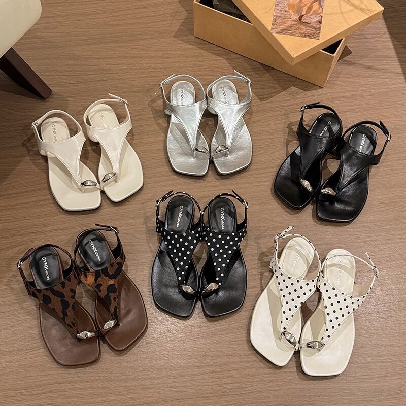 French Wedge Heel Open-Toe Sandals for Women 2026 Spring and Summer New Fashion Ladylike Comfortable Flip-Toe Korean Style Buckle Women's Shoes French Wedge Heel Open-Toe Sandals for Women 2026 Spring and Summer New Fashion Ladylike Comfortable Flip-Toe Korean Style Buckle Women's Shoes