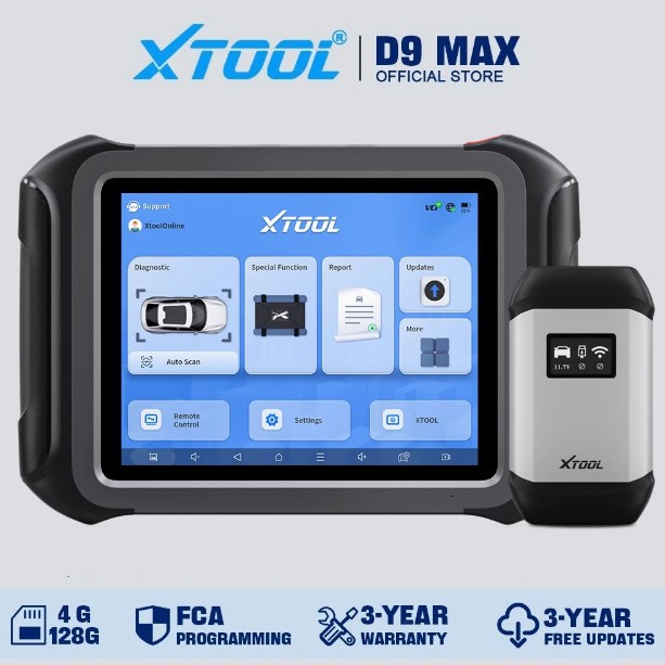 XTOOL D9MAX OBD2 SCANNER FCA&DOIP&CANFDJ2534 Diagnostic TooL