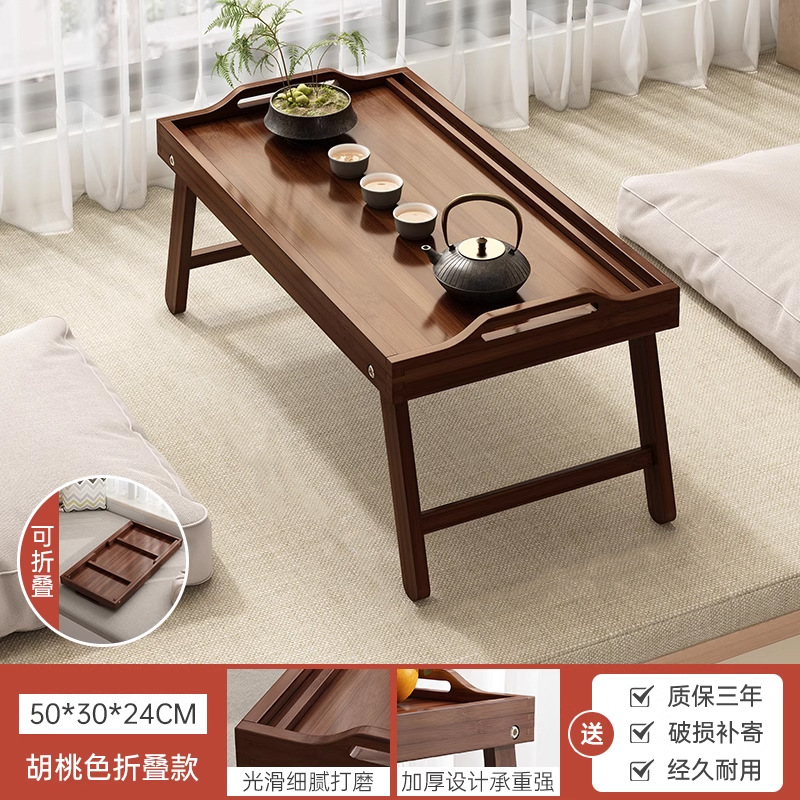 Ventana salediza mesa de centro mesa pequeña mesa de té de tatami sentado de estilo japonés dormitorio doméstico plegable alféizar de la ventana mesa baja mesa kang