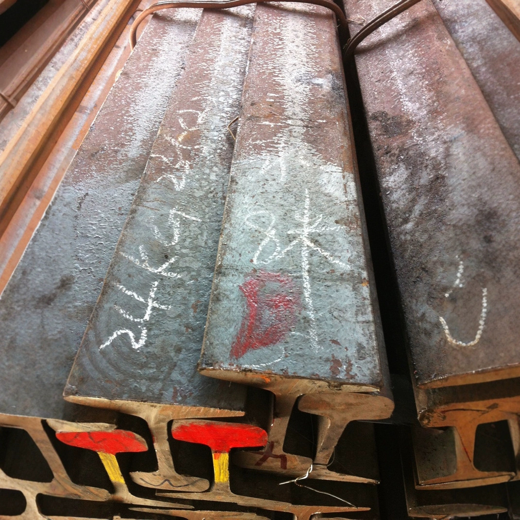 轻轨P24轨道钢批发 行车轨 55Q/Q235钢轨可根据要求打孔切割 厂家