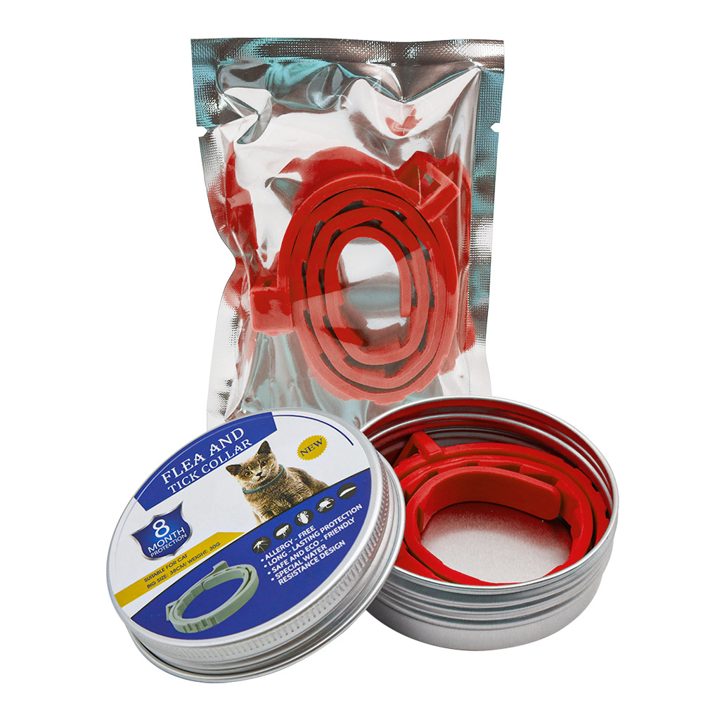 고양이용 빨간색 실리콘 목걸이