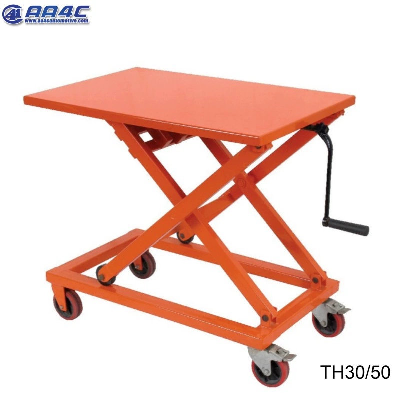 AA4C механическая подъемная платформа ножницы подъемная платформа ручной гидравлическая тележка из алюминиевого сплава тележка ножницы литр