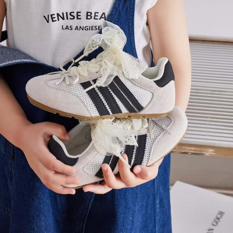 女の子の靴韓国スタイルバレエスタイル道徳トレーニングシューズ 2025 夏の新しい子供のカジュアルシューズシングルメッシュ通気性フォレストシューズ|undefined