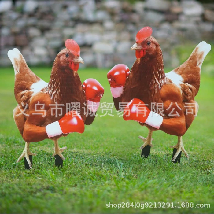 Трансграничный сад декоративный забавный петух газон открытый декоративный двор декоративный акриловый плоский животный плагин