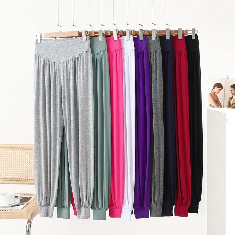 Modal Pajama Pants Women's Winning Thin Ankle Pants Loose plus size Sports Yoga Pants Anti-mosquito Bloomers Dance Modal Pajama Pants Women's Winning Thin Ankle Pants Loose plus size Sports Yoga Pants Anti-mosquito Bloomers Dance