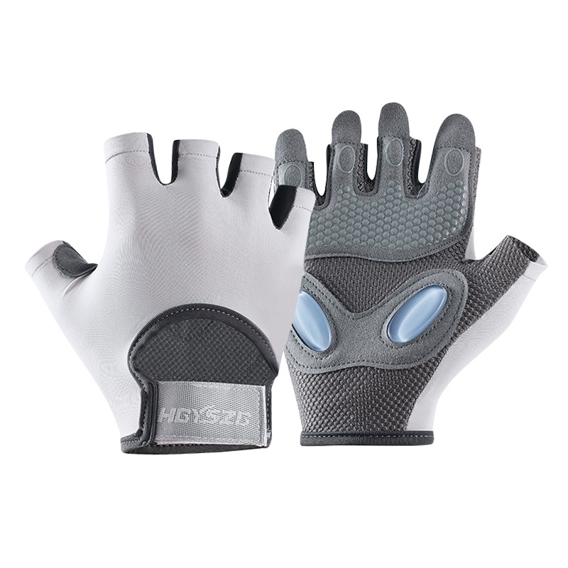 Guantes de bicicleta verano transpirable antideslizante absorción de choque medio dedo guantes de montar bicicleta de carretera montaña bicicleta dinámica agradable para la piel