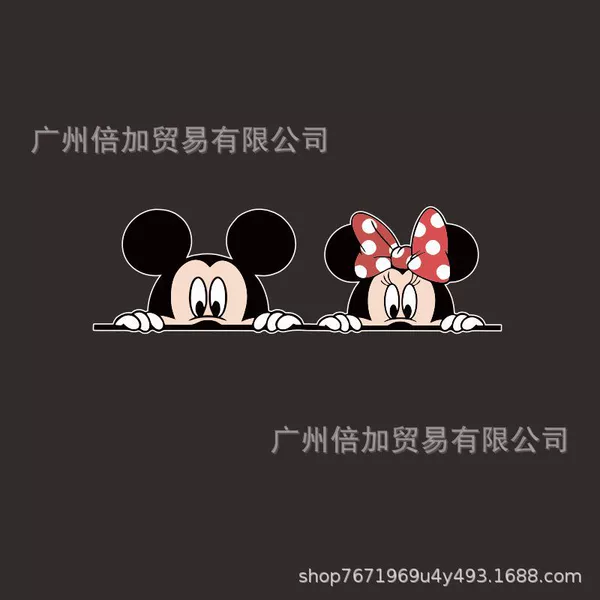 Polka dot Mickey combination (13*4CM) trumpet to the right