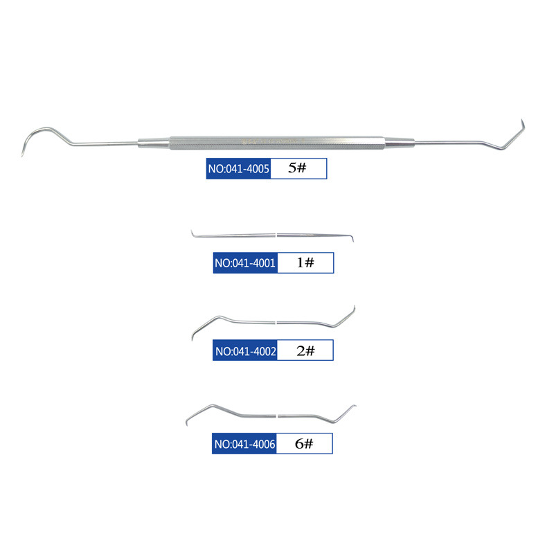 Sonda dental Star Tooth weirong aguja dental de acero inoxidable sin recubrimiento aguja dental limpia sonda dental palillos de dientes orales de un solo y doble cabeza