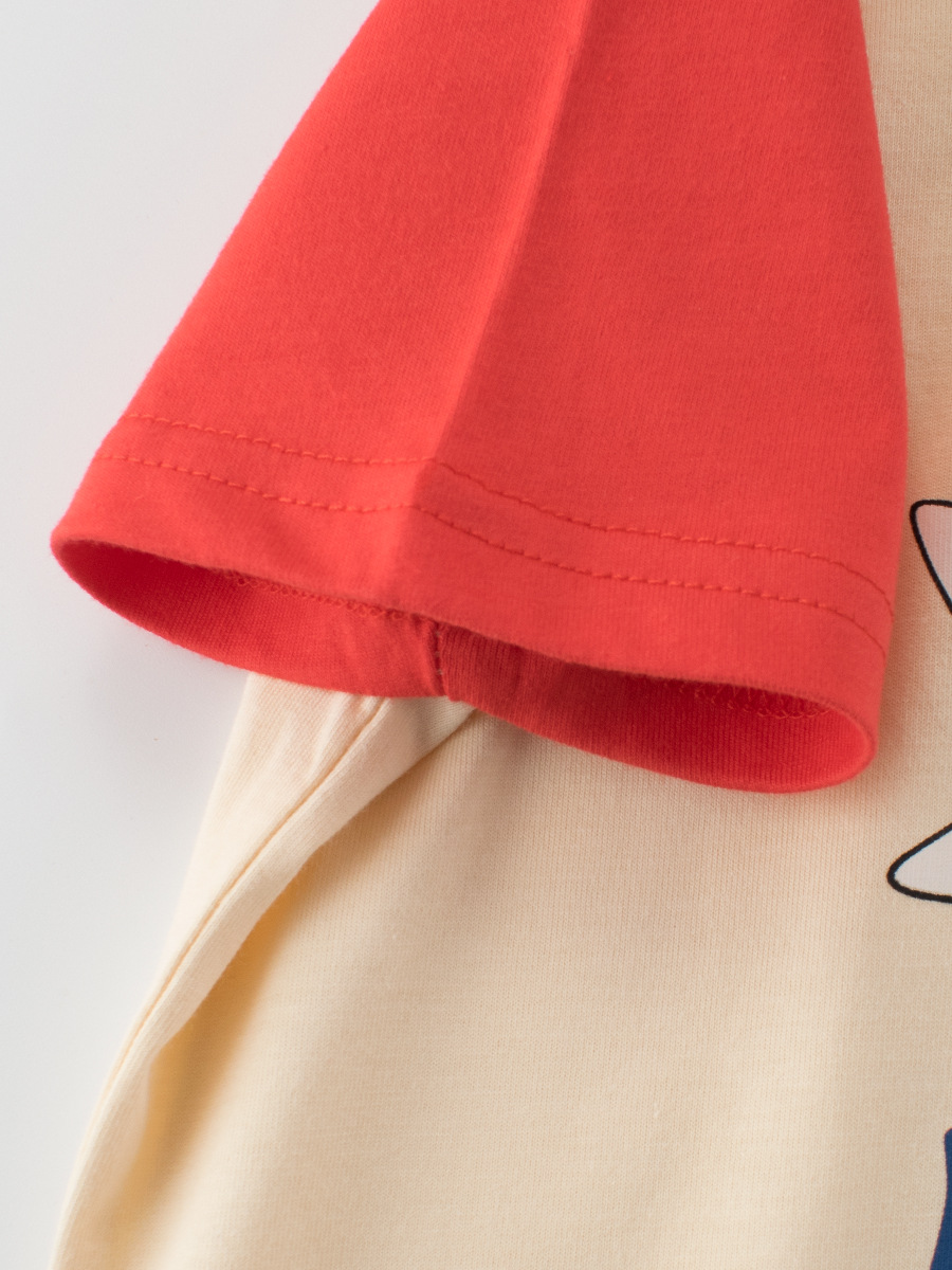 Ropa Infantil 27kids, Verano 2026, Nuevo Estilo, Camiseta de Manga Corta para Niños, Estilo Coreano, Camisetas Raglán con Dibujos Animados para Niños, Venta al Por Mayor image 5