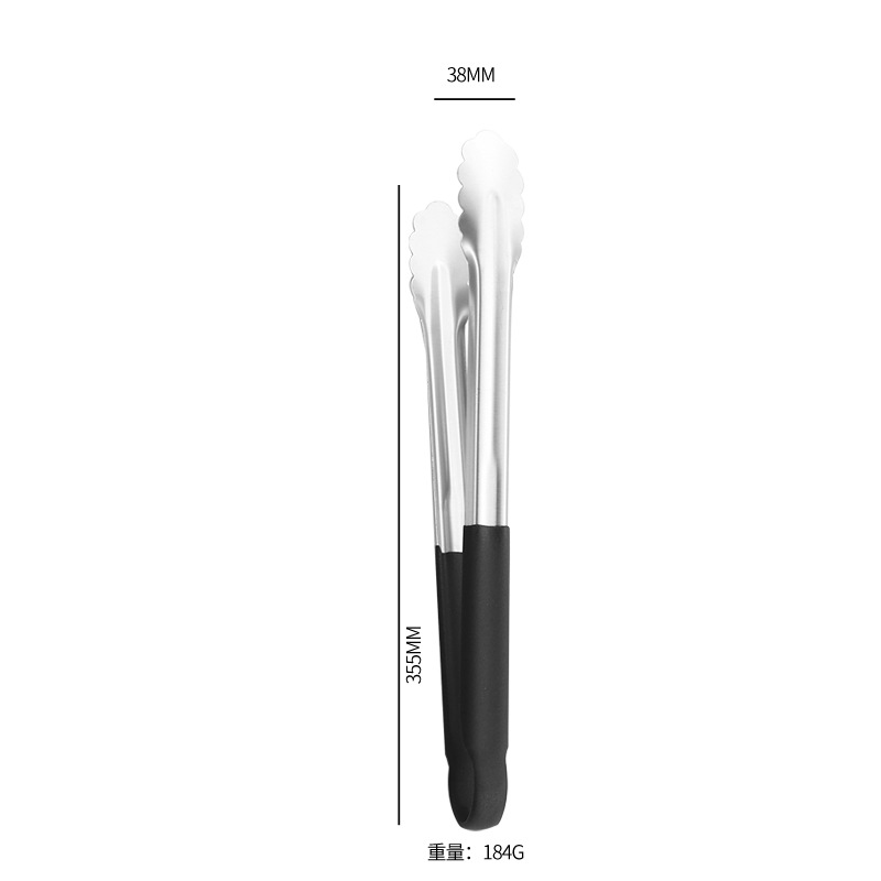 Pinza para Alimentos 304 de Acero Inoxidable Antideslizante y Resistente a Altas Temperaturas image 21