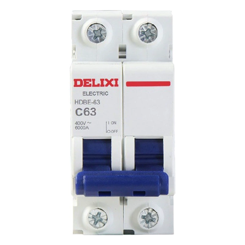 Delixi воздушный выключатель HDBE домашний 220V однофазный 1P электрический затвор 2P главный затвор небольшой 3P4P пустой автоматический выключатель
