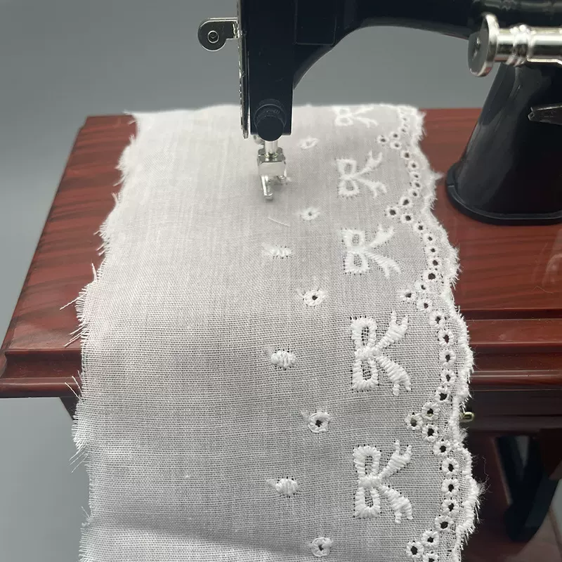 厂家直销现货蕾丝花边面料棉布花边蝴蝶结辅料童装睡衣女手工diy