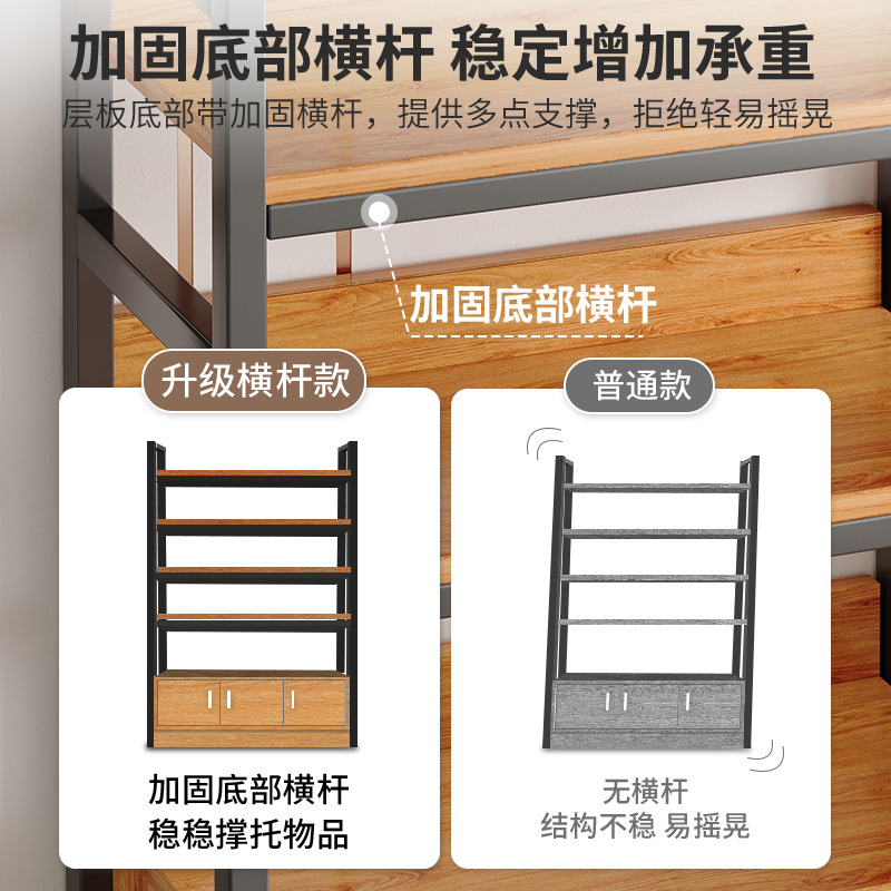 Armario Armario Armario de almacenamiento de sala de estar de piso a techo Estante de almacenamiento de gran capacidad Junto al sofá Estantería sugeridas de varios pisos Estantería corta