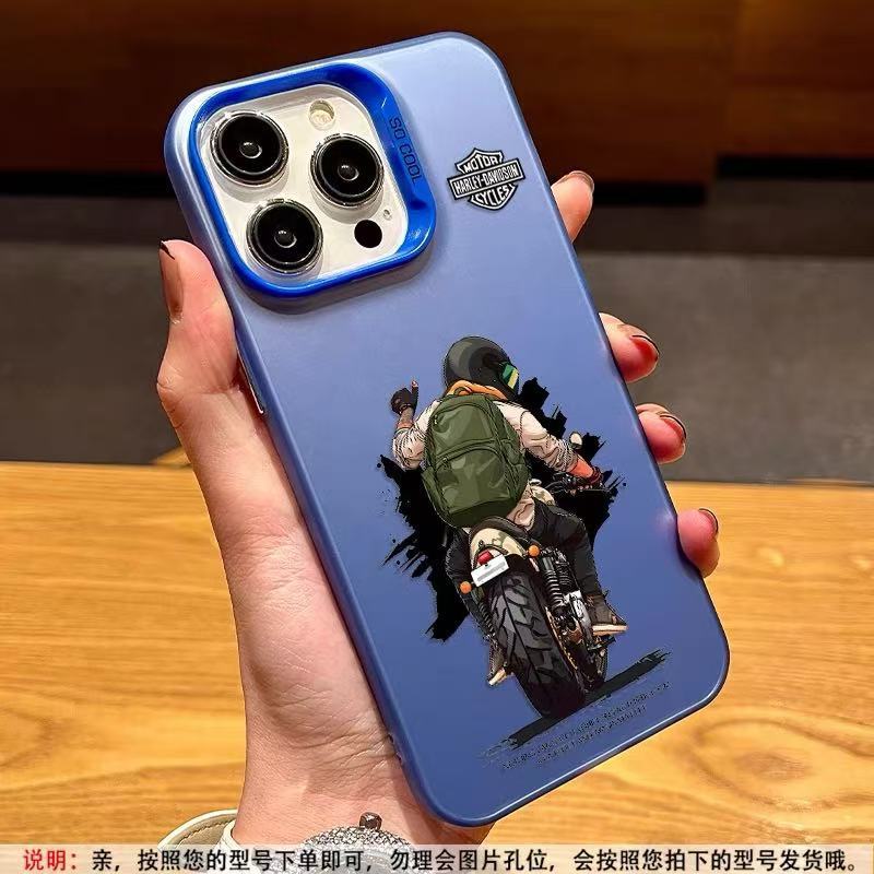Nuevo chico motociclista para iPhone 16 funda para teléfono móvil Apple 15promax/14 /13pro12 Europa y América 11