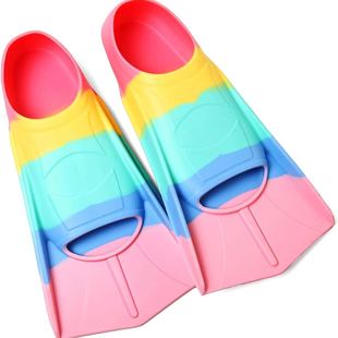 Professional Freestyle Swimming Footboard Children's Fins Summer Breaststroke Training Men's and Women's Silicone Diving Adult Lightweight
