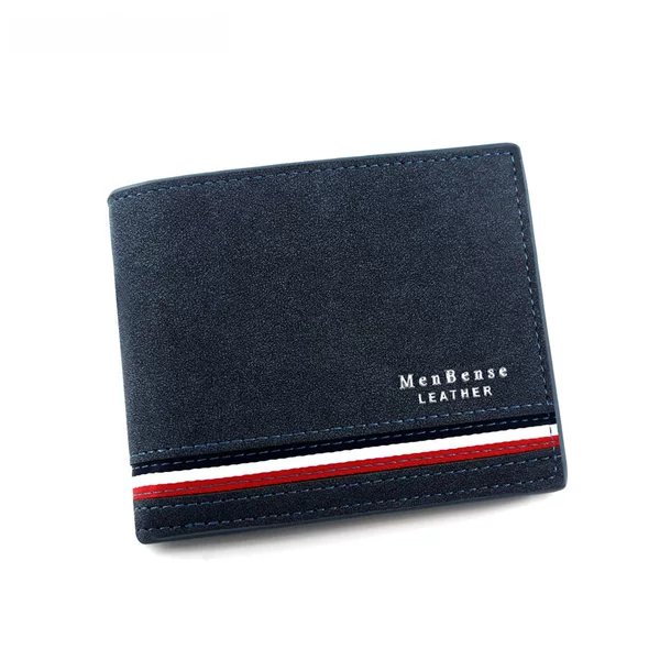 New Fashionable Men's Short Wallet Personalized Men's Coin Purse Silk Screen Wallet Men's Frosted Clutch Wallet