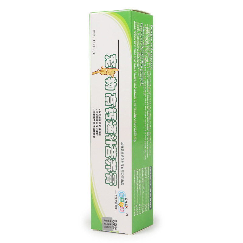 Xinmizhikang Agent Nutrition Cream Venta al por mayor de suplementos rápidos de alto contenido de calcio para mascotas 125g Crema nutritiva roja Productos para la salud para mascotas