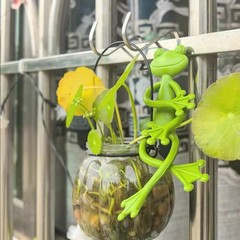 跨境爆款 现货 Frog Plant Stand 绿色动物宠物青蛙装饰植物架