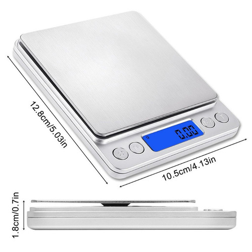 i2000 electronic scale kitchen scale baking electronic scale stainless steel jewelry scale portable scale high-precision pocket scale