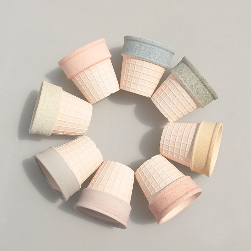 Succulent Flower Pot Direct Sale Maifan Stone Breathable Coarse Pottery Large Diameter Ceramic Control Thumb Pot Old Combination Set Cross-Border