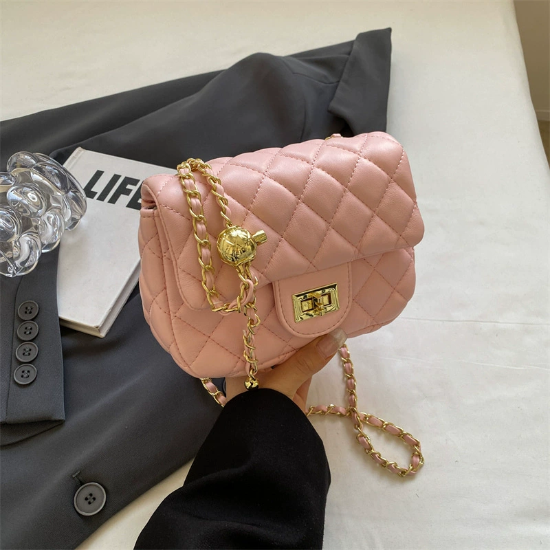 Модная сумка через плечо с цепочкой в корейском стиле, Chanel стиль, разные цвета