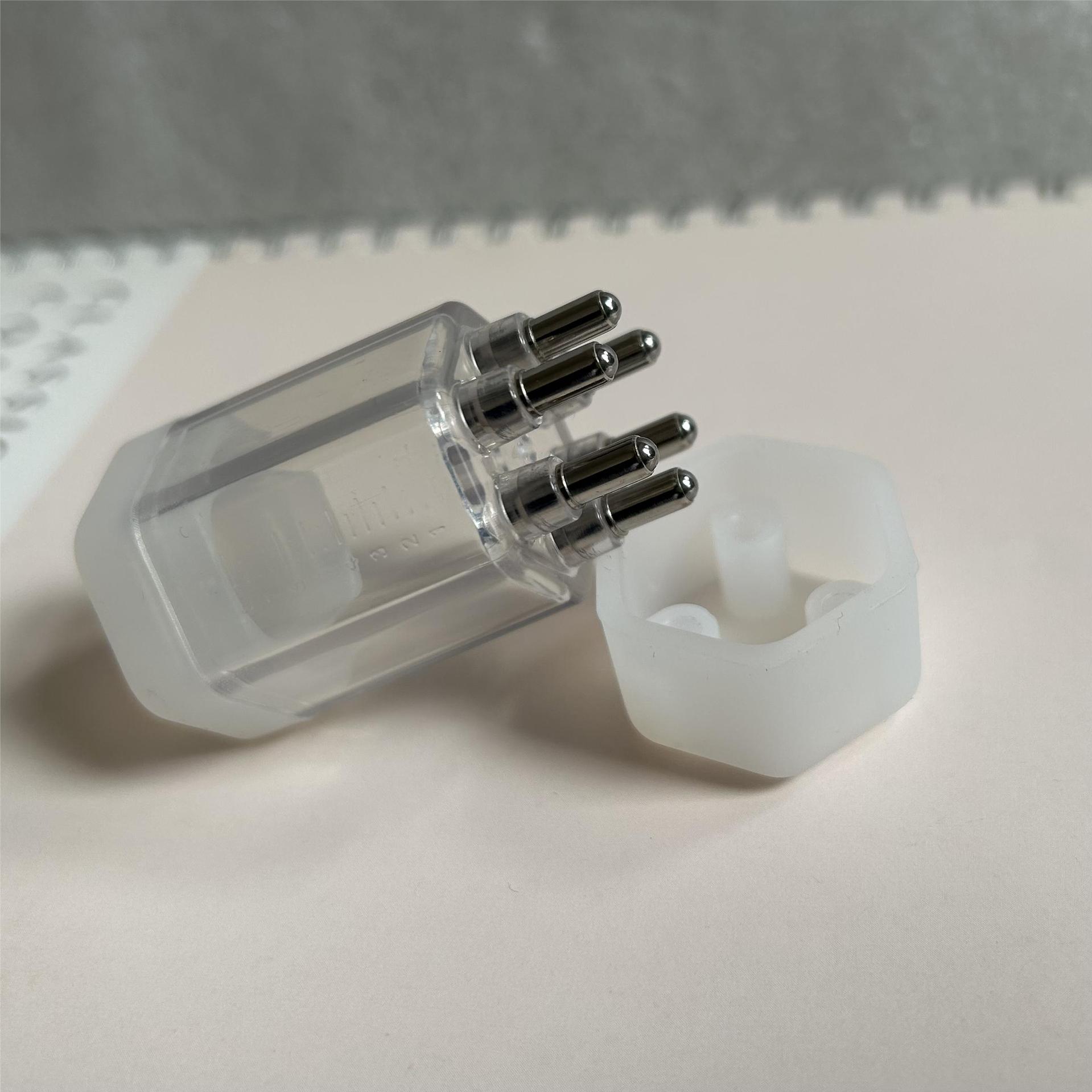 Mini portátil Mino dispensador de medicina del cuero cabelludo Bola de cuidado del cabello líquido de fijación del cabello peine de la medicina 1ML peine de masaje líquido peine guía