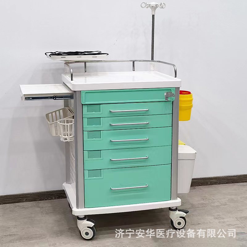 医院ABS抢救车护士送药车医用换药车治疗车急救药品车器械推车